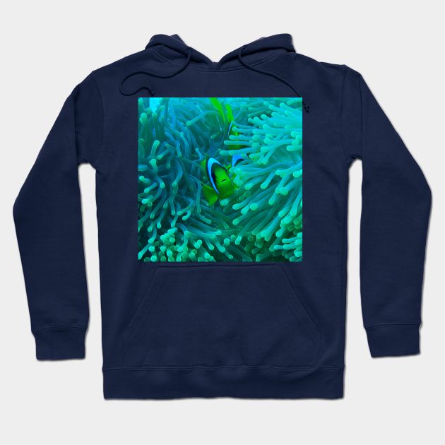 Sea Anemone and Fish Hoodie by likbatonboot